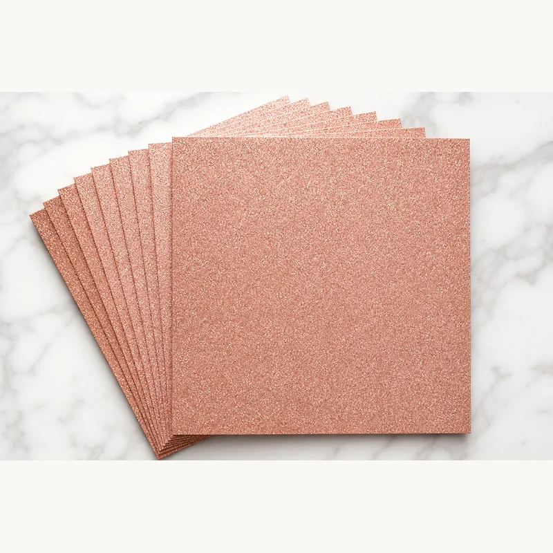Park Lane rose gold glitter cardstock